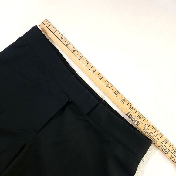stella mccartney Straight Leg Wool trouser 46 Pants Black Creased Career US 14 - Picture 4 of 13